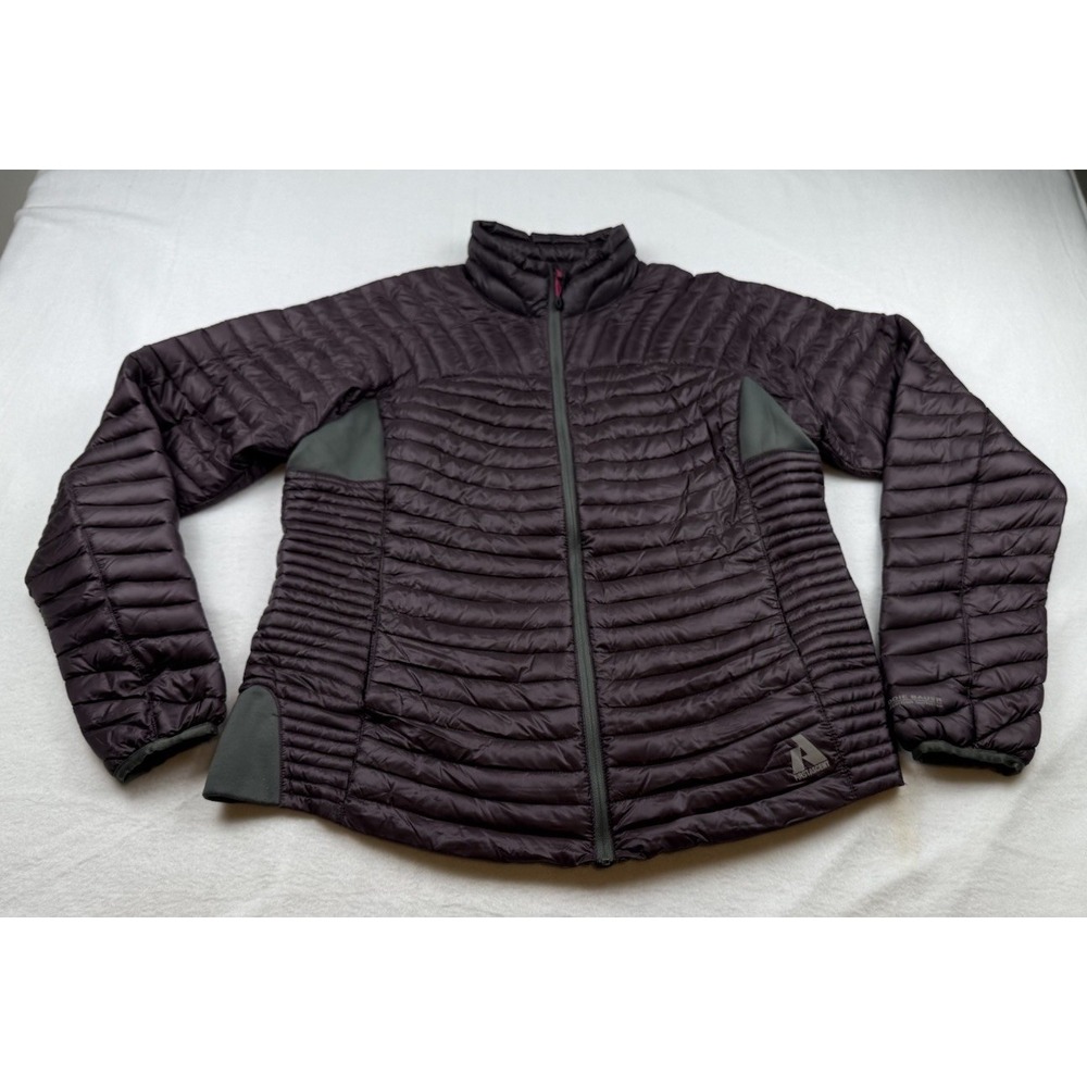 Eddie Bauer First Ascent Jacket Purple Goose Down 800 Puffer Packable XL
